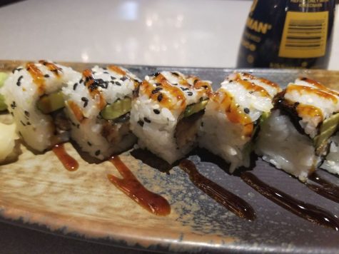 The eel avocado maki rolls provide a creamy bite the helps balance a meal. 