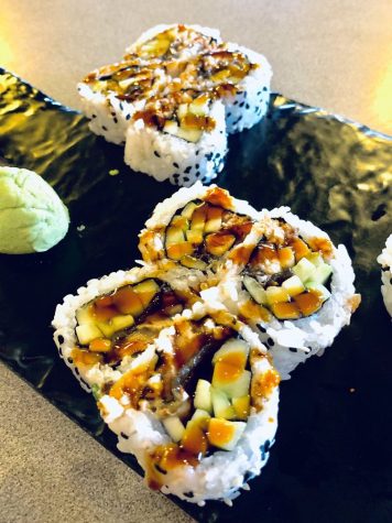 The eel cucumber maki rolls provide a refreshing break from the spice. 