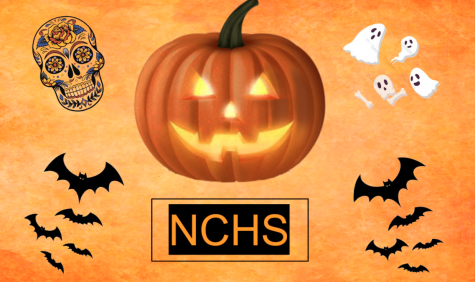 graphic designed to advertise NCHS Halloween