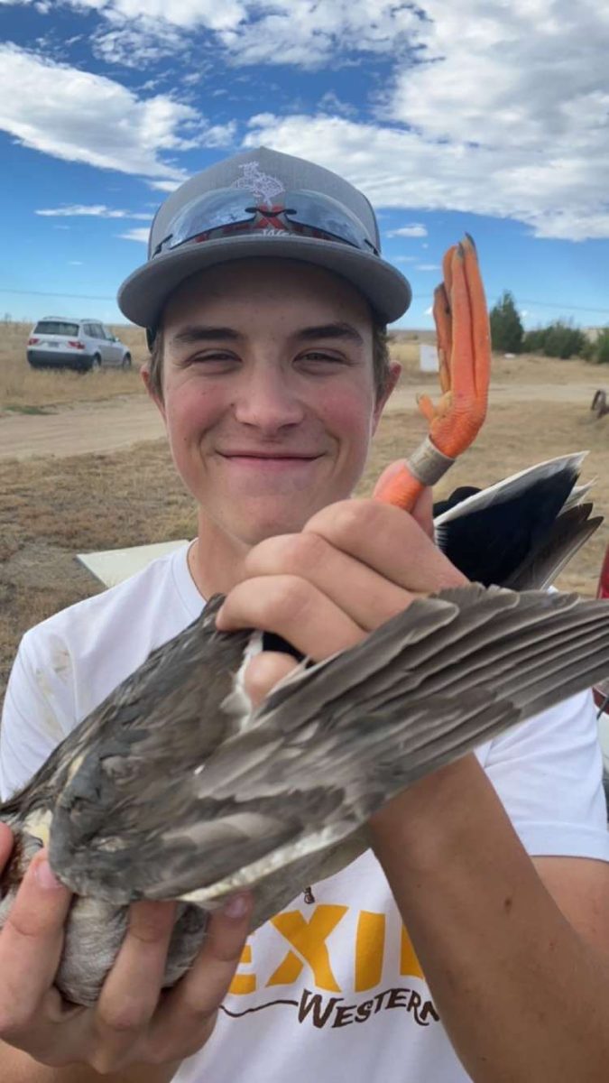 NC senior Brody Magee holds his banned duck, after a successful first hunting trip this year on October 21st in Colorado. “Hunting is all about the preparation, but it’s never a guarantee that the day will end in a successful harvest,”  explains Magee. 